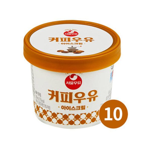 [서울우유] 커피우유 아이스크림 100ml×10개입 이미지
